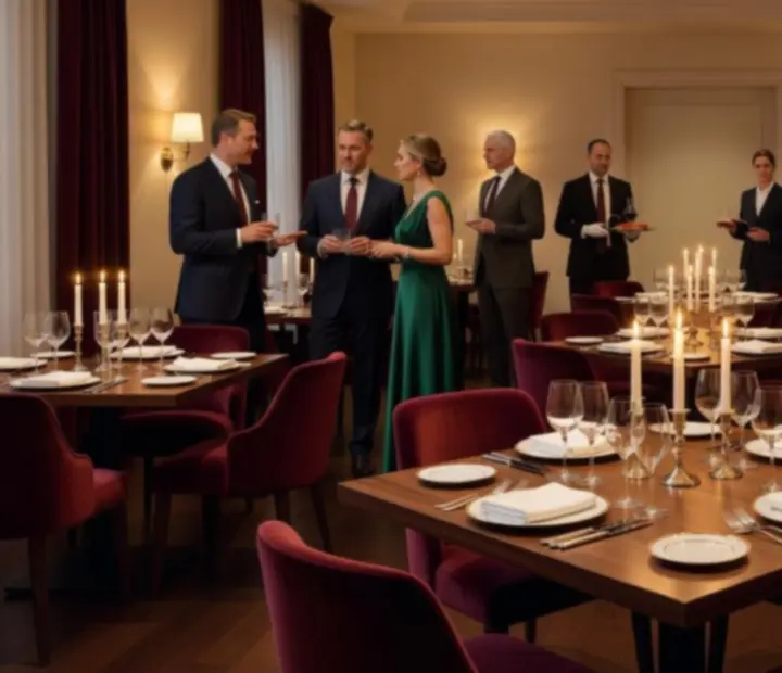 Elegáns privát esemény terítéke a Balatorix étteremben